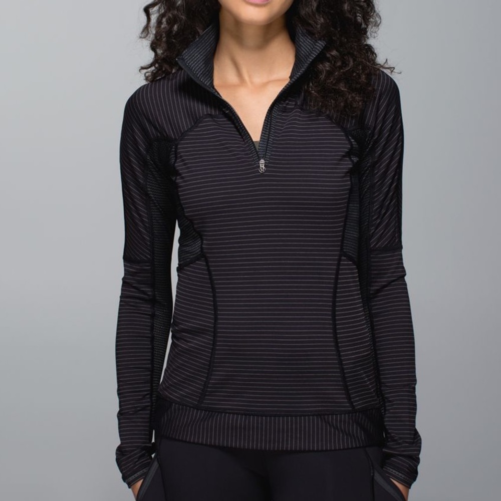 Lululemon Run For Gold Half Zip Black
